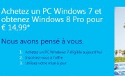 Guide pas à pas pour acheter la mise à jour Windows 8 à 15€