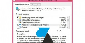 comment faire du menage fichiers temporaires inutiles Windows8