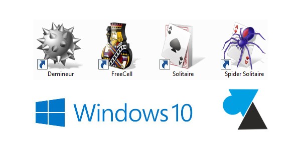Jeux Démineur, FreeCell et Solitaire sur Windows 10