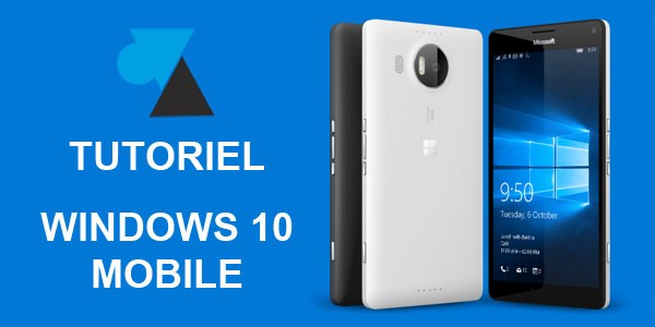 Windows 10 Mobile : modifier ou désactiver la signature mail