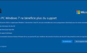 Désactiver la notification de fin de support Windows 7