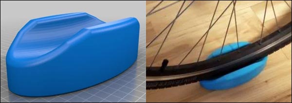 Support de roue avant de vélo home trainer pour imprimante 3D