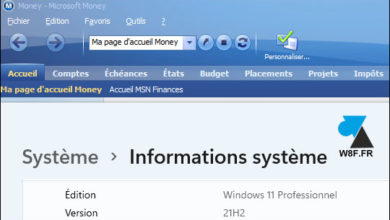 tutoriel Microsoft Money Windows 11 sauvegarde