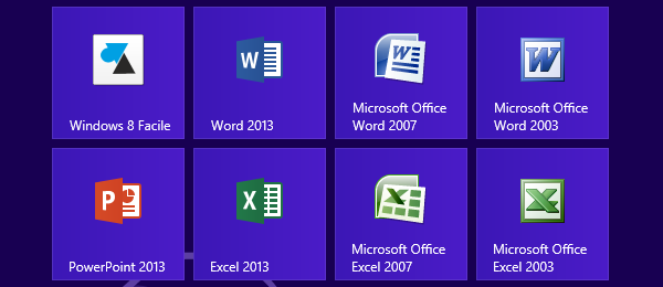 Windows 8 et 8.1 compatibles avec Office 2016, 2013, 2010, 2007 et 2003