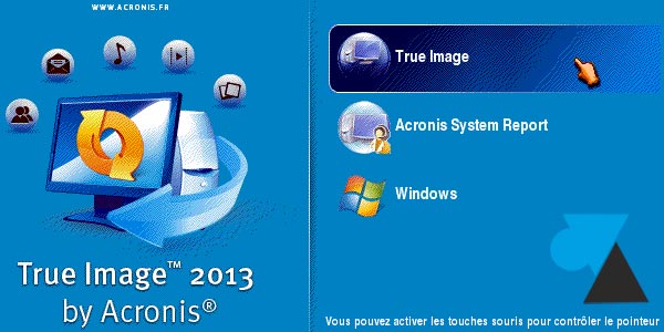 Problème entre Acronis True Image et ordinateurs / tablettes Windows