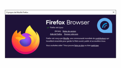 Firefox browser about
