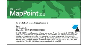 W8F tutoriel Microsoft MapPoint 2013 Europe