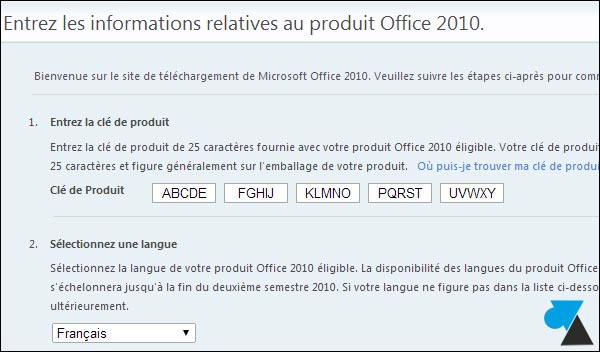 excuus belasting corruptie Télécharger Office 2010 licence carte d'activation | WindowsFacile.fr