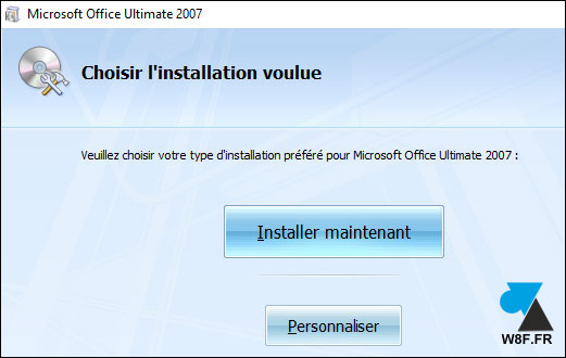 installer office 2007 sur windows 10