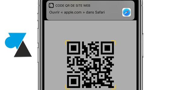 tutoriel qr code iphone