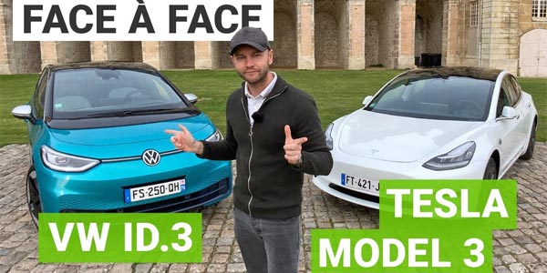 Comparatif Tesla Model 3 vs Volkswagen ID.3