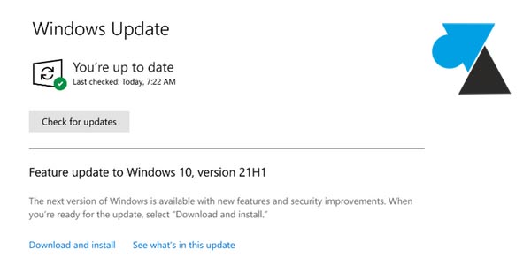 Windows 10 21H1 update
