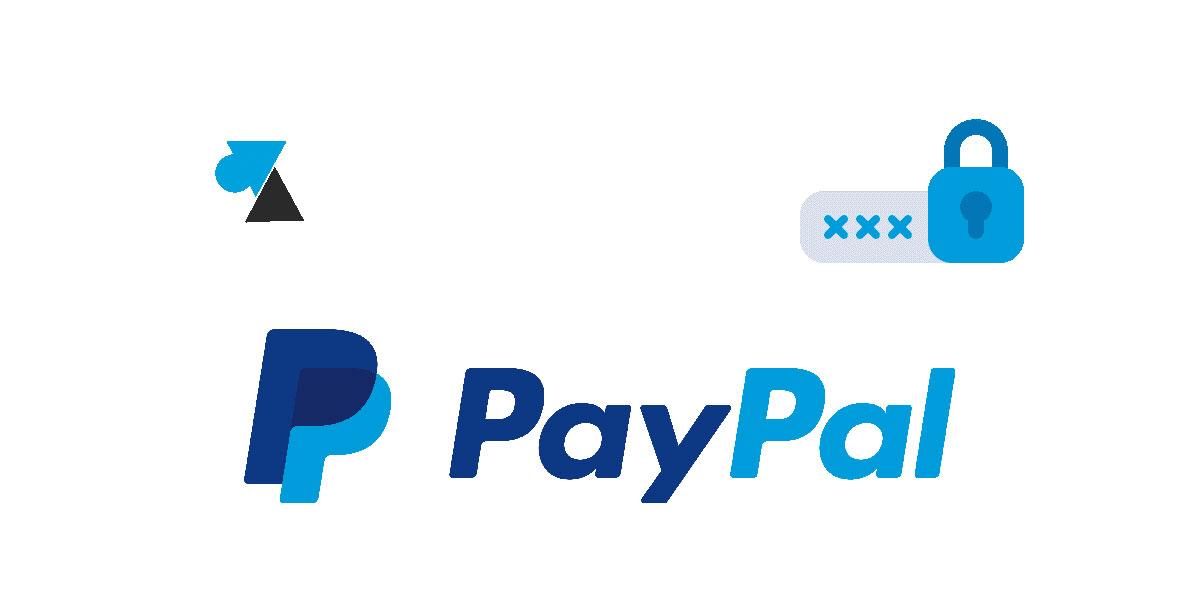 PayPal logo lock cadenas