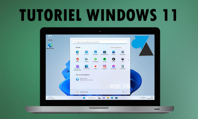WF tutoriel Windows 11 W11 vert