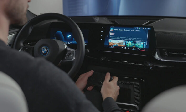 BMW iDrive jeu video voiture electrique