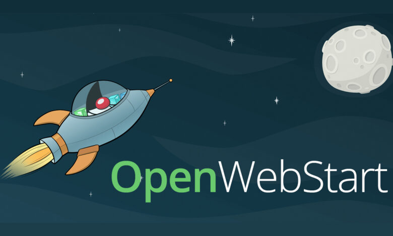 OpenWebStart logo fusee lune