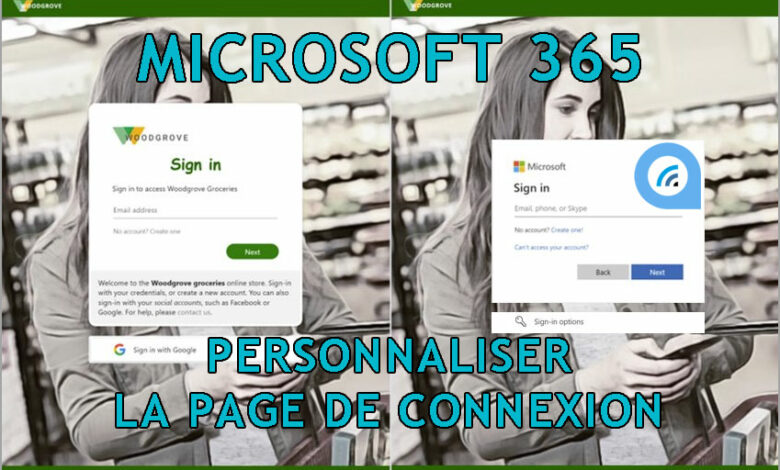 Microsoft 365 personnaliser page connexion