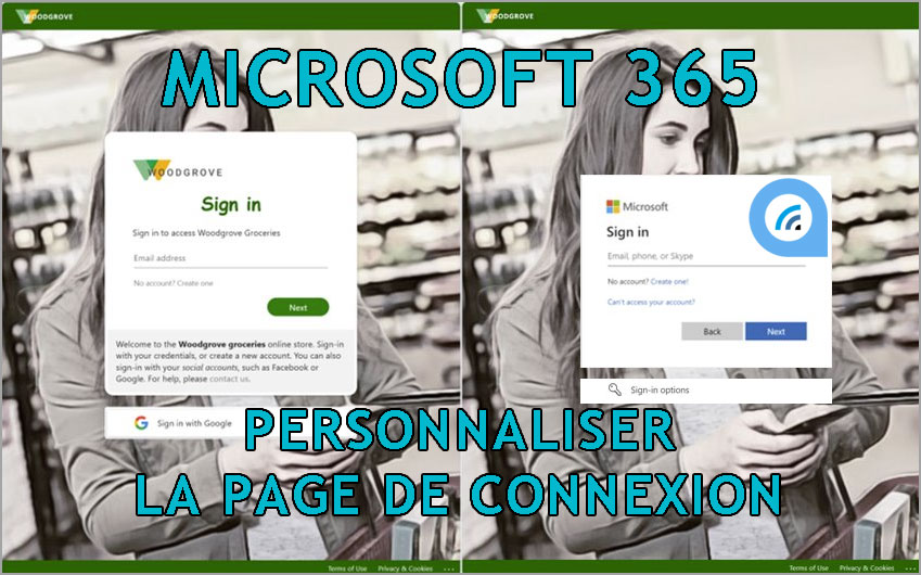 Microsoft 365 personnaliser page connexion
