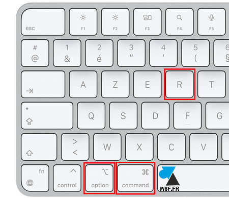 clavier apple azerty option command r