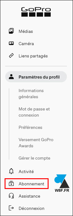 gopro abonnement