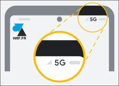 android google pixel 5G icone