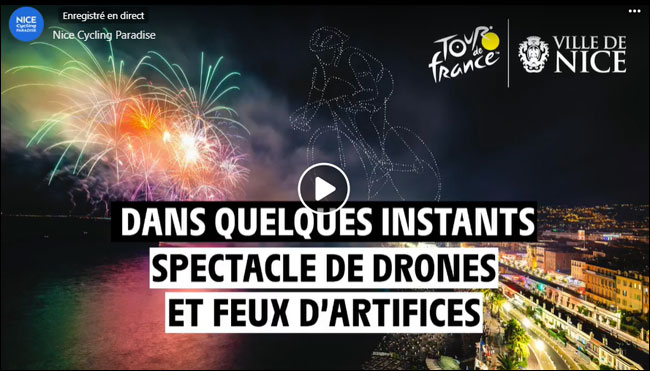 1500 drones Tour de France Nice