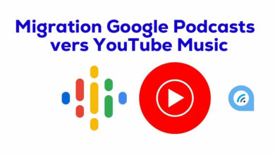 Migration Google Podcasts vers YouTube Music