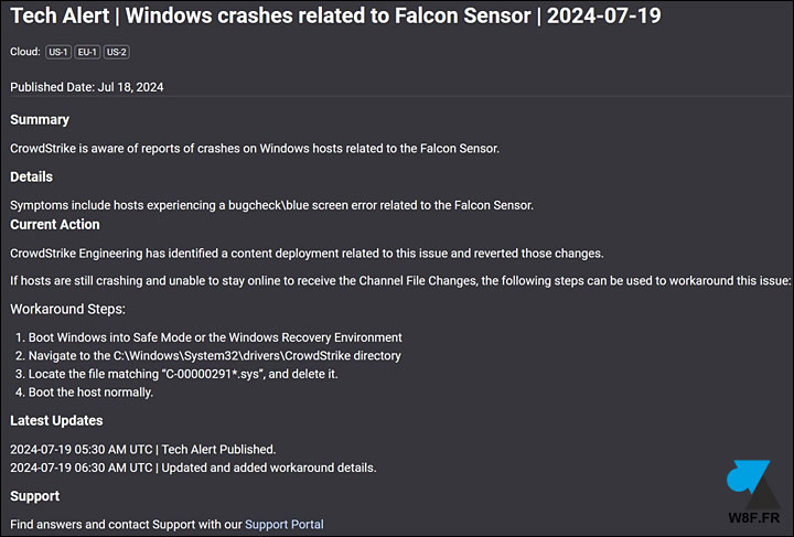 crowdstrike falcon sensor bug