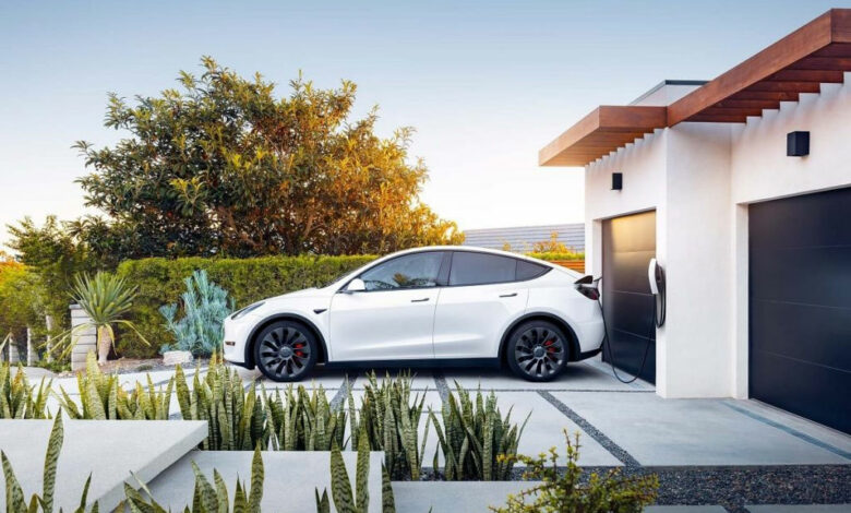 WF Tesla Model Y recharge domicile