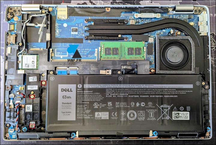 Dell Latitude 5320 5420 5520 ouvert