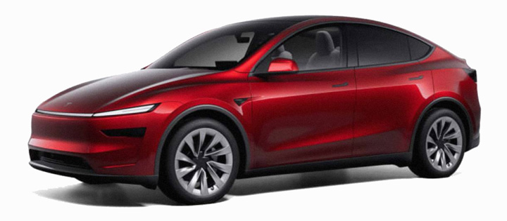 Tesla Model Y 2025 rouge Juniper