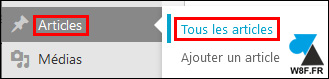 wordpress tous les articles