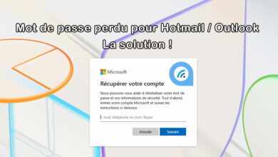 tutoriel mot de passe hotmail outlook perdu