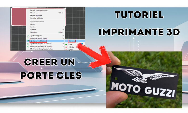 tutoriel imprimante 3D porte cles