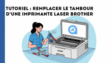 tutoriel tambour brother imprimante laser